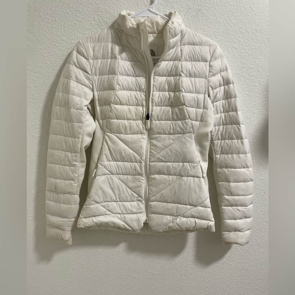 The North Face Women's Cream Quilted Puffer Jacket